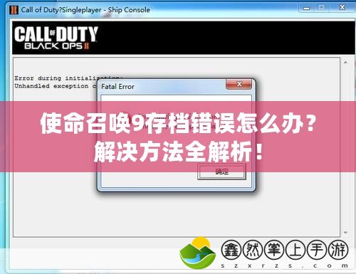 使命召喚9存檔錯(cuò)誤怎么辦？解決方法全解析！