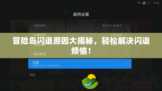 冒險(xiǎn)島閃退原因大揭秘，輕松解決閃退煩惱！