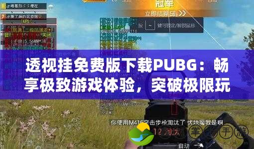 透視掛免費(fèi)版下載PUBG：暢享極致游戲體驗(yàn)，突破極限玩法！