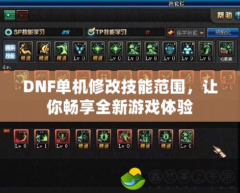 DNF單機修改技能范圍，讓你暢享全新游戲體驗