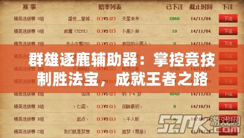 群雄逐鹿輔助器：掌控競技制勝法寶，成就王者之路