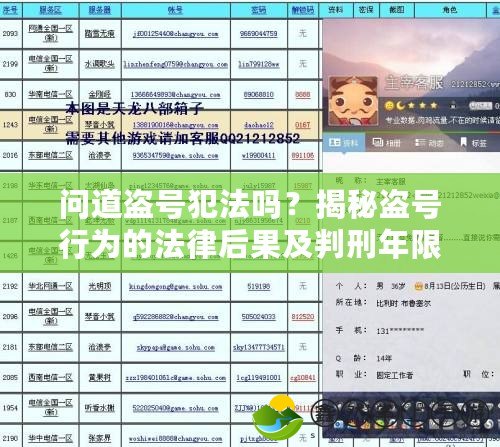 問道盜號(hào)犯法嗎？揭秘盜號(hào)行為的法律后果及判刑年限