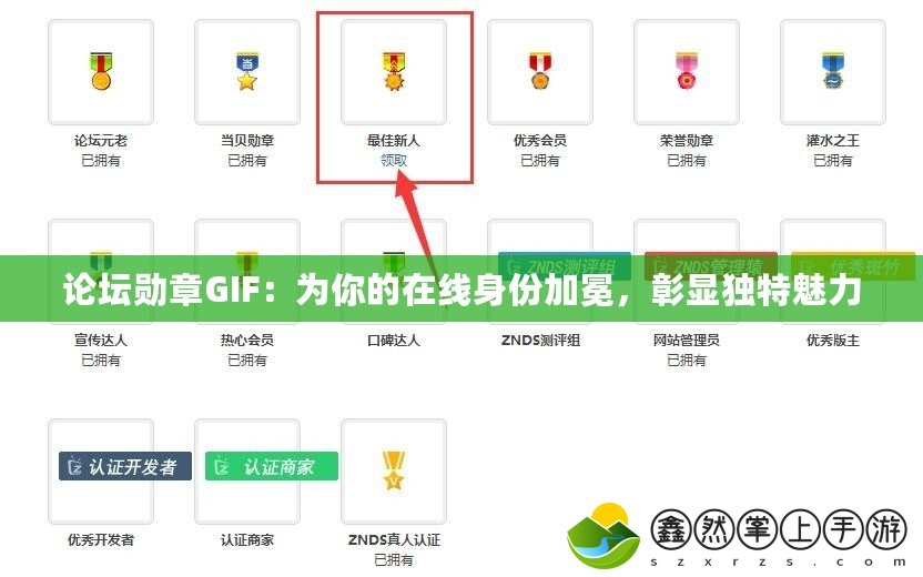 論壇勛章GIF：為你的在線身份加冕，彰顯獨(dú)特魅力